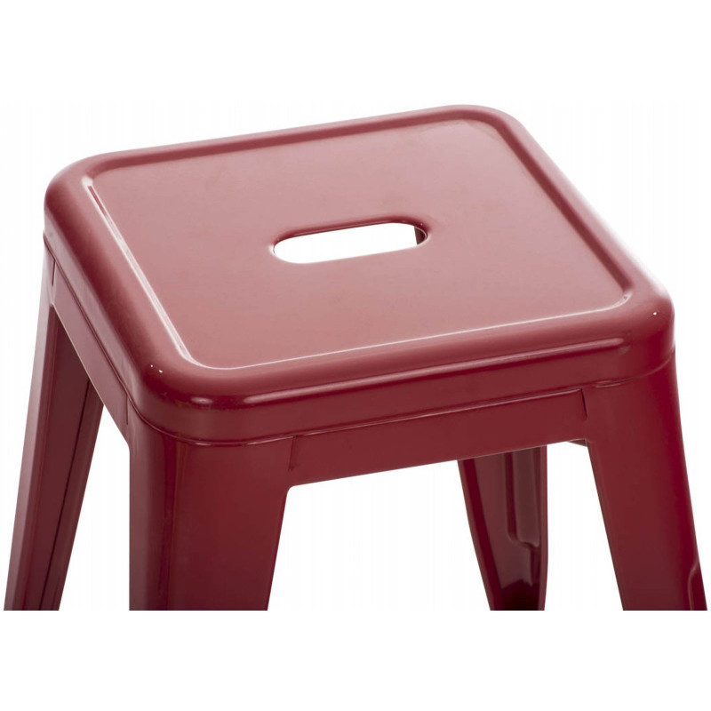 Ensemble de 4 tabourets Armin rouges