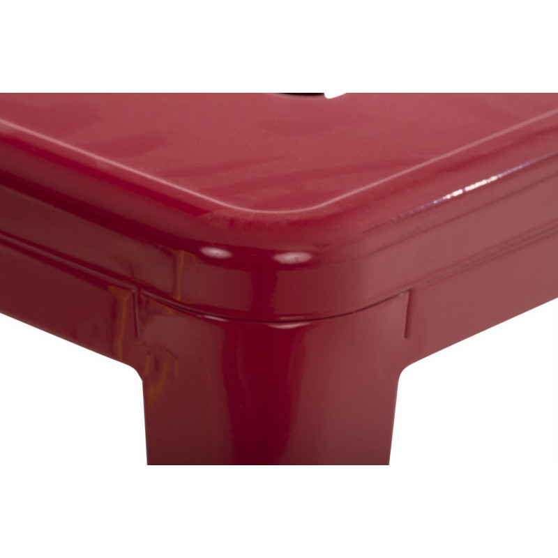 Ensemble de 4 tabourets Armin rouges
