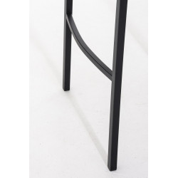 Tabouret de bar Damaso B avec structure à 4 pieds gris