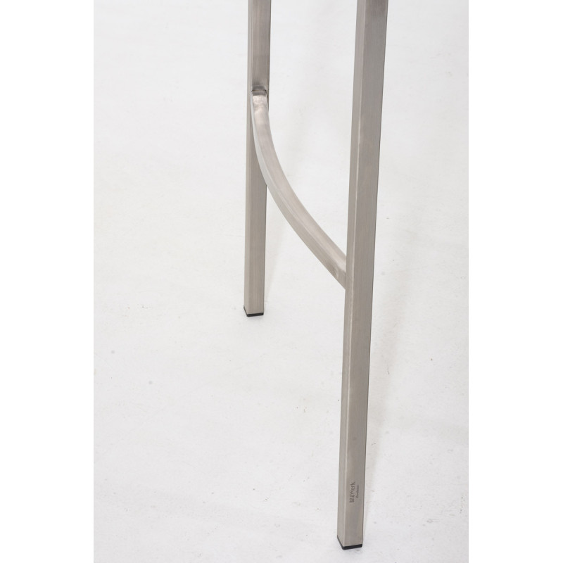 Tabouret de bar Damaso E avec structure à 4 pieds orange