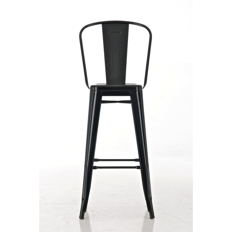 Lot de 2 tabourets de bar Aiden en noir