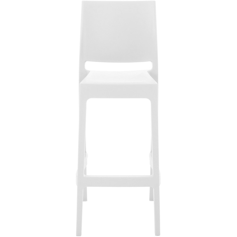 Ensemble de 2 tabourets de bar Maya blanc