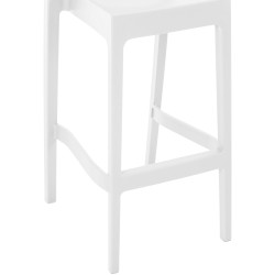 Lot de 2 tabourets de bar Maya blanc