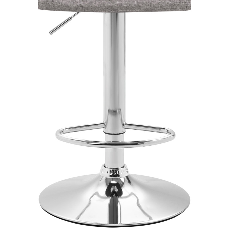 Tabouret de bar Miami V2 tissu C gris clair
