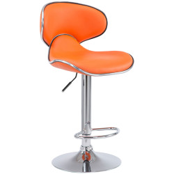 Tabouret de bar Las Vegas V2 chromé orange