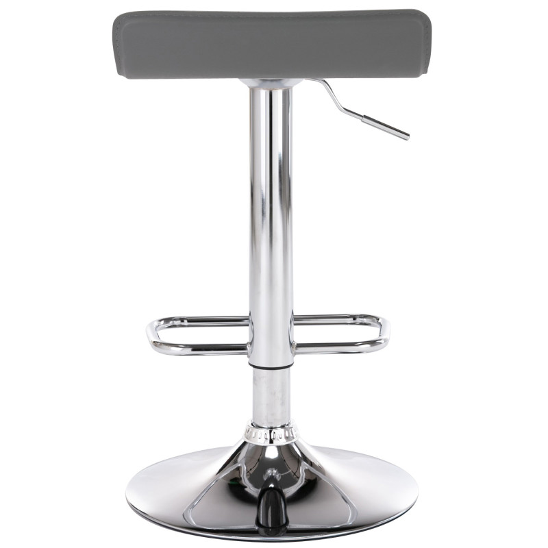 Set De 2 Taburetes Dyn en Cuero PU Gris