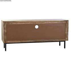 Meubles de télévision DKD Home Decor Métal Bois de manguier (125 x 40 x 55 cm)