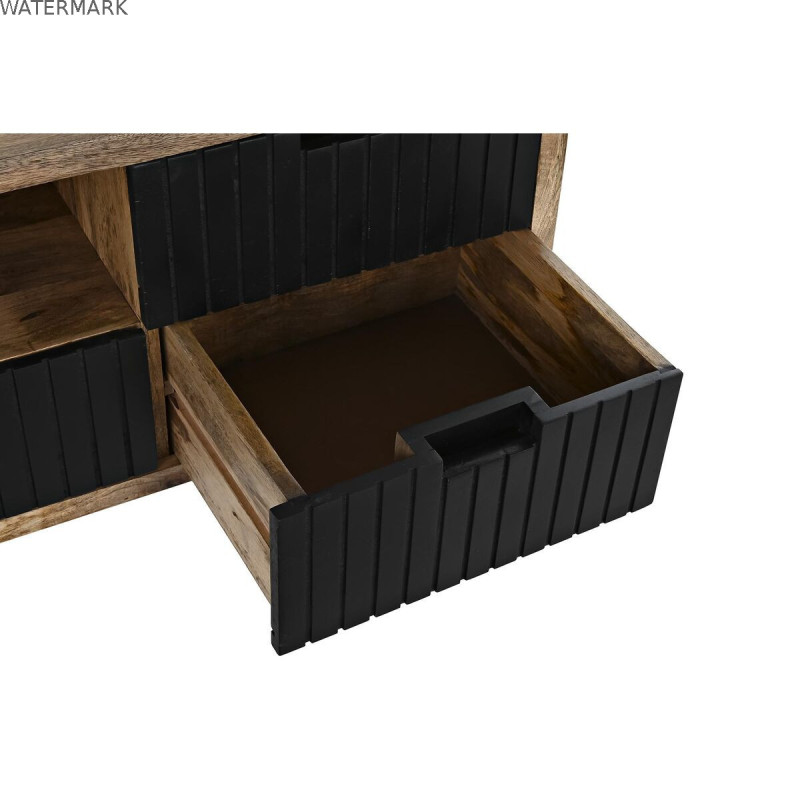 Meubles de télévision DKD Home Decor Métal Bois de manguier (125 x 40 x 55 cm)
