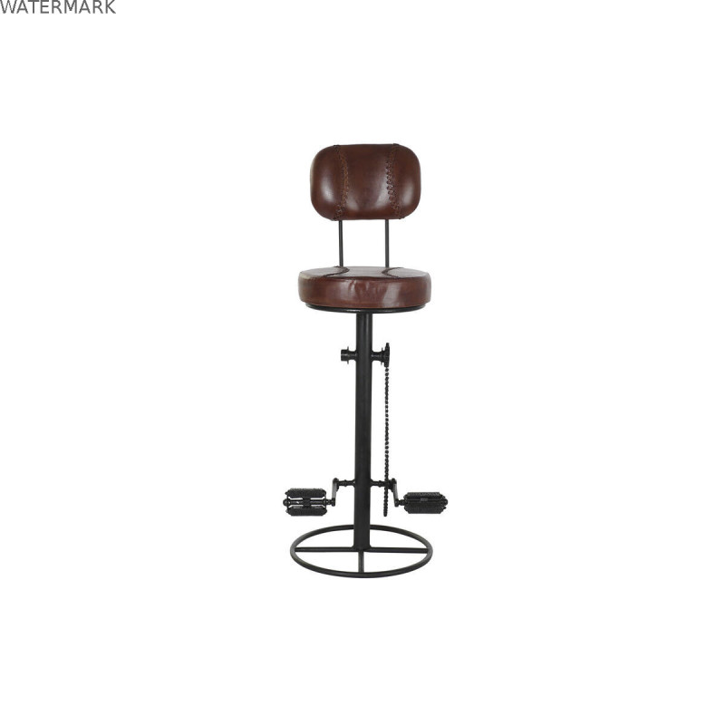 Tabouret DKD Home Decor 45 x 46 x 118 cm Noir Métal Marron