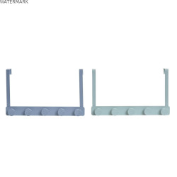 Porte-manteaux pour portes DKD Home Decor Doré Métal Vert (33 x 5 x 20 cm) (2 Unités)