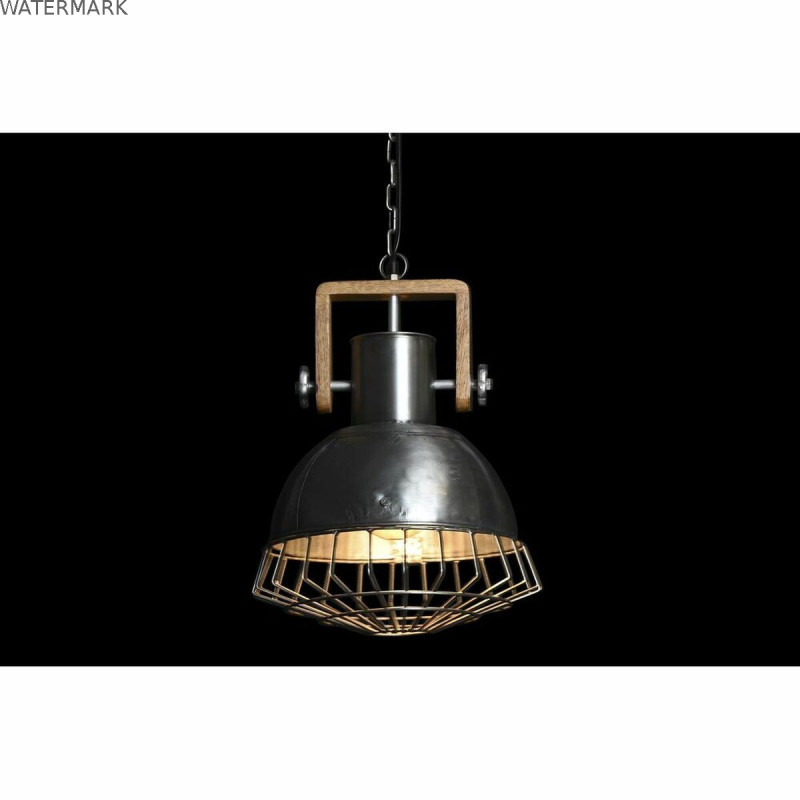 Suspension DKD Home Decor 31 x 31 x 48 cm Doré Marron Fer Bois de manguier 50 W