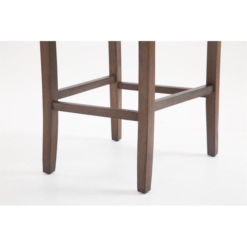 Tabouret de bar Cassandra tissu antique gris foncé