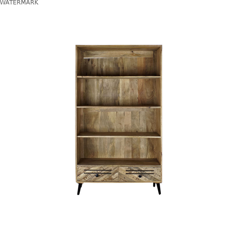 Étagère DKD Home Decor Noir Métal Brun foncé Bois de manguier 100 x 40 x 180 cm