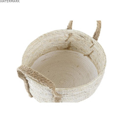 Set de basket DKD Home Decor 33 x 33 x 20 cm Fibre naturelle (2 Unités)