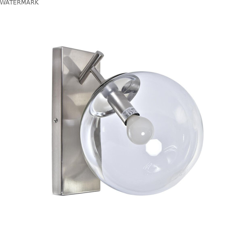 Applique DKD Home Decor 25W Verre Argenté Métal 220 V (20 x 25 x 27 cm)