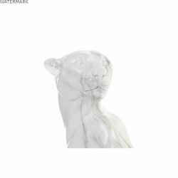 Figurine Décorative DKD Home Decor Gris Blanc Léopard Résine Marbre (25 x 18 x 41 cm)