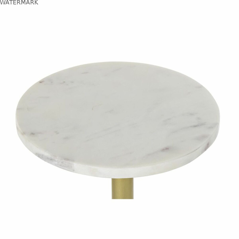 Table d'appoint DKD Home Decor Doré Métal Marbre 27 x 27 x 62 cm