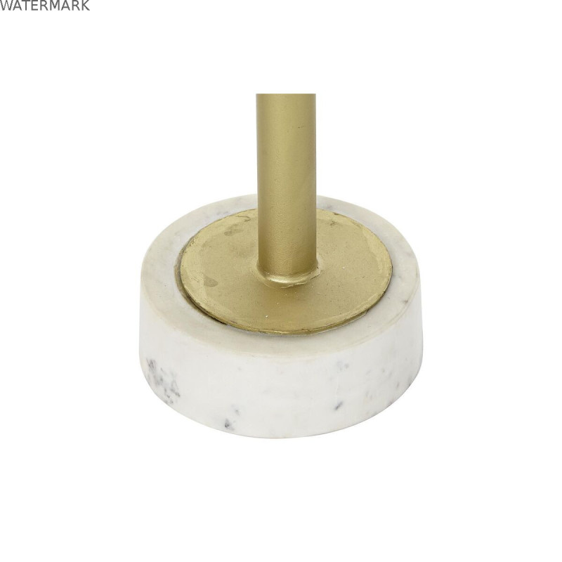 Table d'appoint DKD Home Decor Doré Métal Marbre 27 x 27 x 62 cm