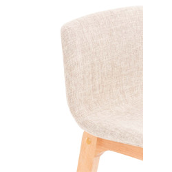 Lot de 2 tabourets de bar Hoover tissu Natura