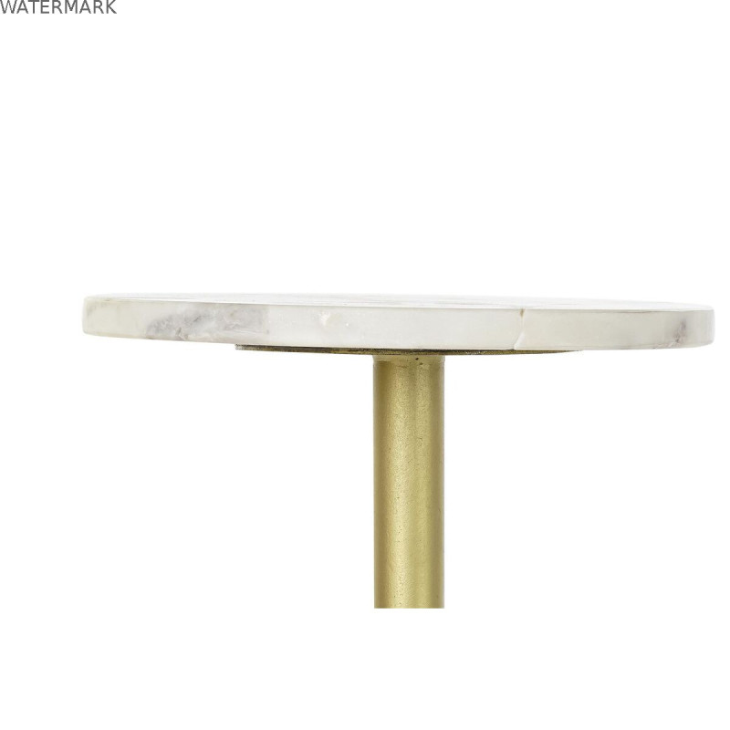 Table d'appoint DKD Home Decor Doré Métal Marbre 27 x 27 x 62 cm