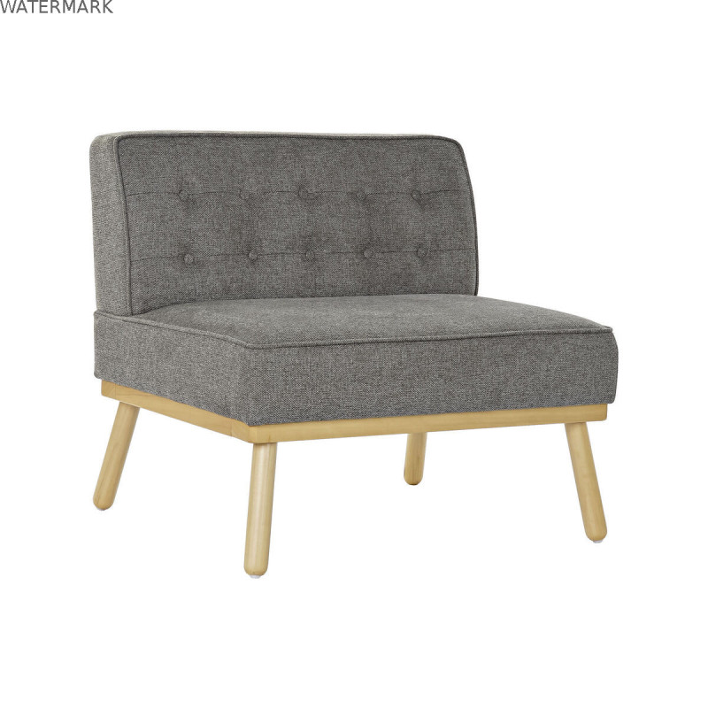 Fauteuil DKD Home Decor 80 x 66 x 72 cm Sapin Bois Marron Gris foncé Fauteuil DKD Home Decor 80 x 66 x 72 cm Sapin Bois Marron Gris foncé