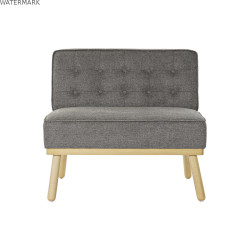 Fauteuil DKD Home Decor 80 x 66 x 72 cm Sapin Bois Marron Gris foncé