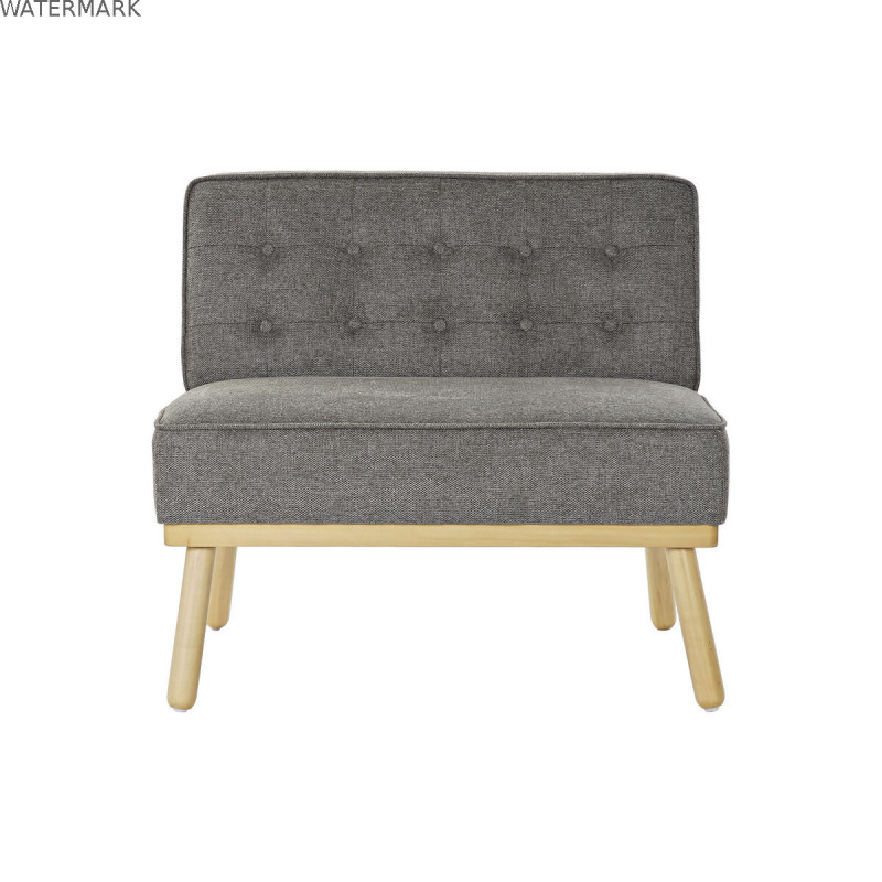 Fauteuil DKD Home Decor 80 x 66 x 72 cm Sapin Bois Marron Gris foncé