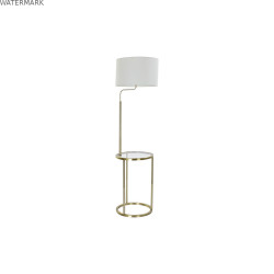 Lampadaire DKD Home Decor 43,5 x 40 x 154 cm Doré Métal Blanc 220 V 50 W
