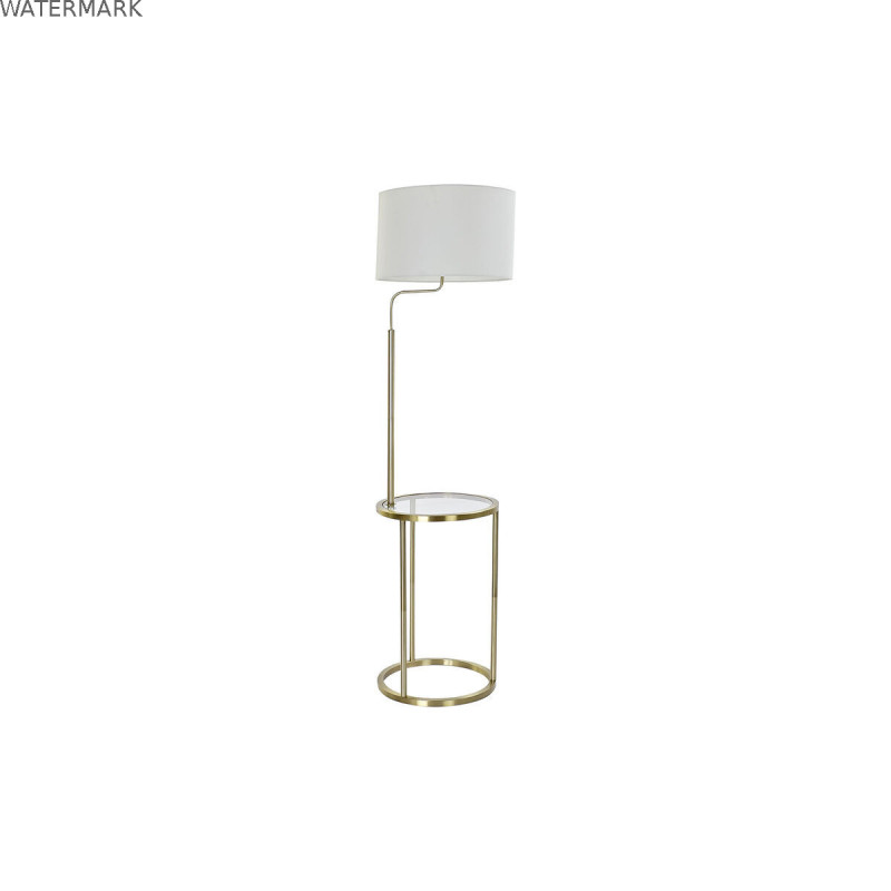 Lampadaire DKD Home Decor 43,5 x 40 x 154 cm Doré Métal Blanc 220 V 50 W Lampadaire DKD Home Decor 43,5 x 40 x 154 cm Doré Métal Blanc 220 V 50 W
