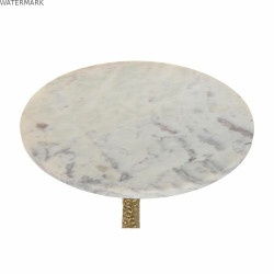 Petite Table d'Appoint DKD Home Decor Blanc Doré 40 x 40 x 61 cm