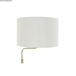 Lampadaire DKD Home Decor 43,5 x 40 x 154 cm Doré Métal Blanc 220 V 50 W