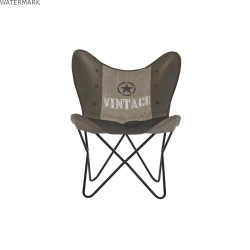 Chaise de Salle à Manger DKD Home Decor Marron Noir Gris 76 x 76 x 96 cm