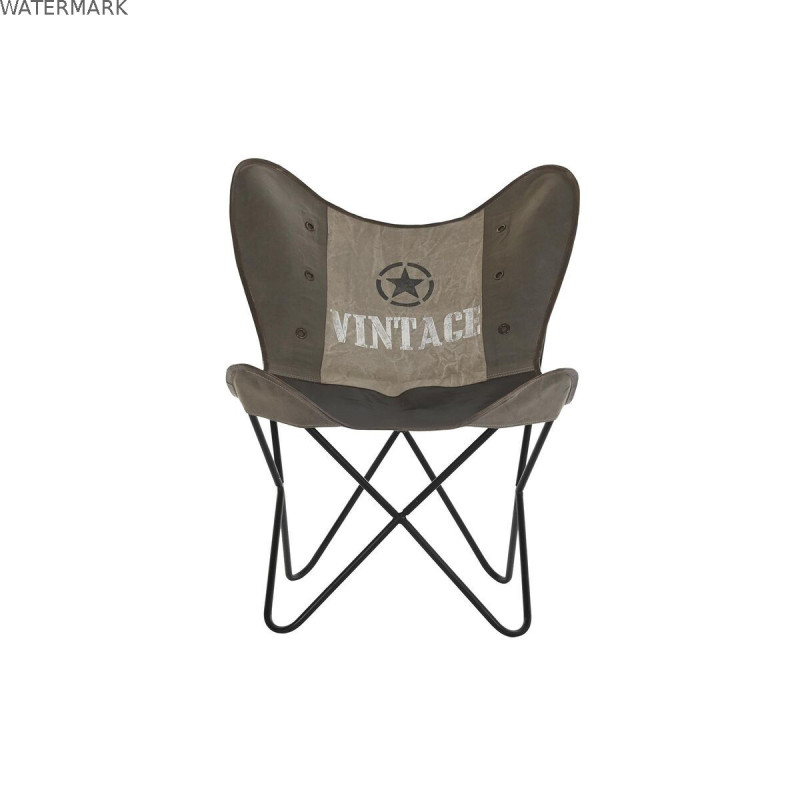Chaise de Salle à Manger DKD Home Decor Marron Noir Gris 76 x 76 x 96 cm