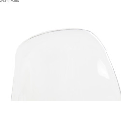Chaise de Salle à Manger DKD Home Decor Blanc Transparent Naturel Bois Polycarbonate 54 x 47 x 81 cm