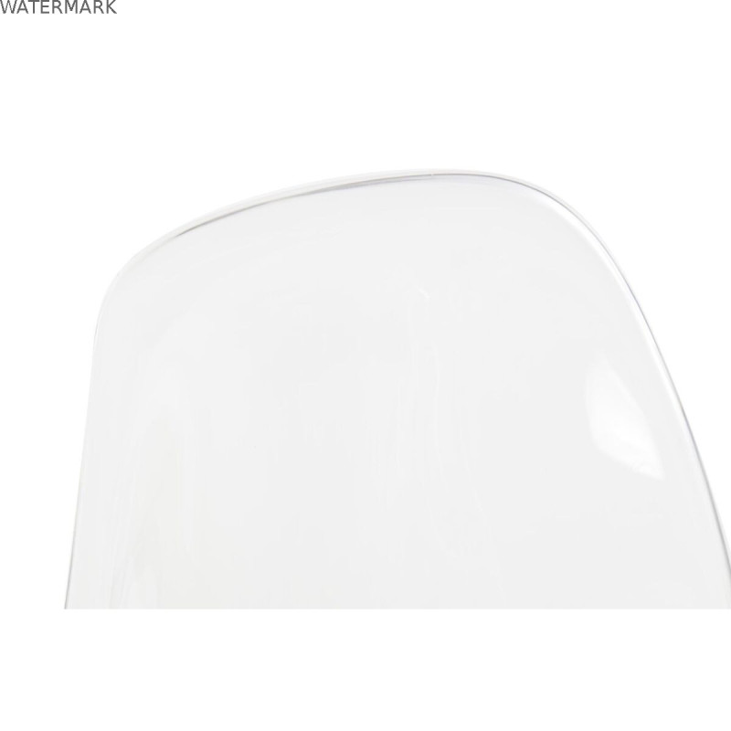Chaise de Salle à Manger DKD Home Decor Blanc Transparent Naturel Bois Polycarbonate 54 x 47 x 81 cm