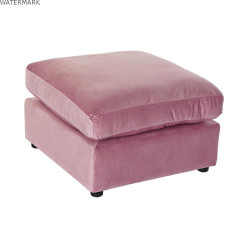 Repose-pied DKD Home Decor Rose Polyester Moderne (55 x 55 x 30 cm)
