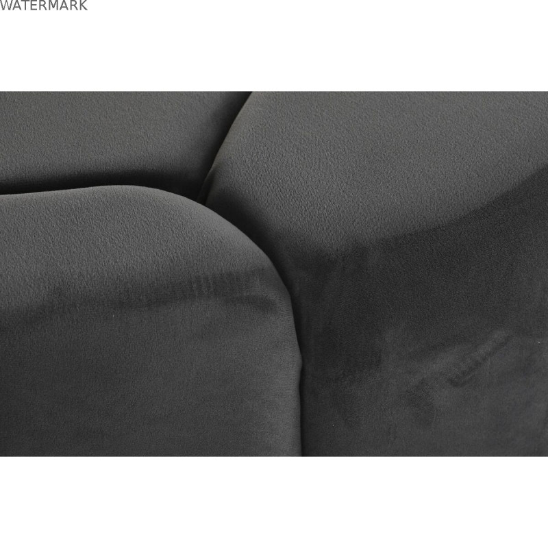 Repose-pied DKD Home Decor Gris 30 % Polyester (85 x 85 x 48 cm)