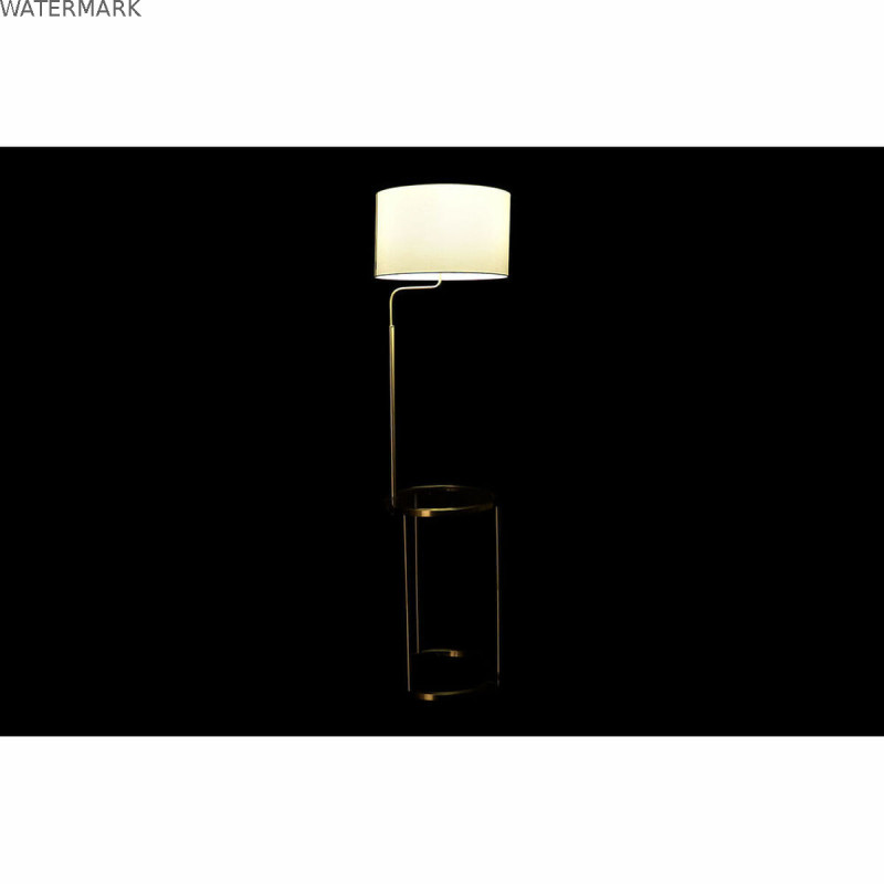 Lampadaire DKD Home Decor 43,5 x 40 x 154 cm Doré Métal Blanc 220 V 50 W