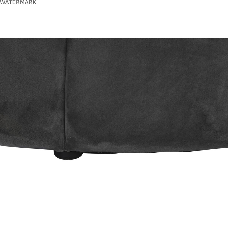 Repose-pied DKD Home Decor Gris 30 % Polyester (85 x 85 x 48 cm)