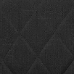 Tabouret de bar Lazio en tissu chromé noir