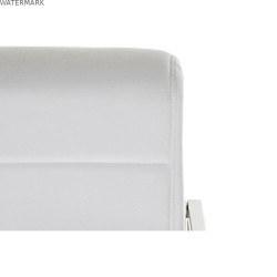 Chaise DKD Home Decor Polyester Acier Blanc (56 x 68 x 92 cm)