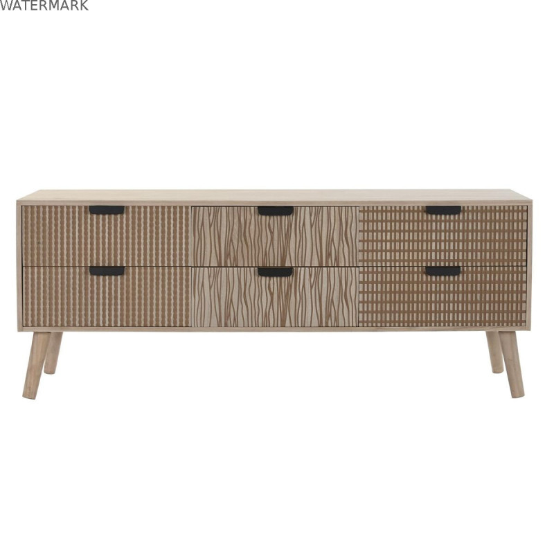 Meubles de télévision DKD Home Decor Sapin Marron Bois MDF 120 x 40 x 47 cm