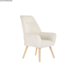 Fauteuil DKD Home Decor Crème Naturel 65 x 75 x 96 cm