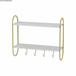 Portemanteau DKD Home Decor Métal MDF Glam (50 x 15 x 43 cm)