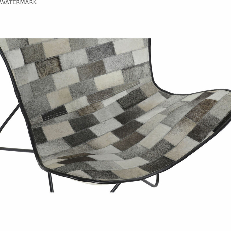 Chaise de Salle à Manger DKD Home Decor Blanc Noir Beige Gris 74 x 70 x 90 cm