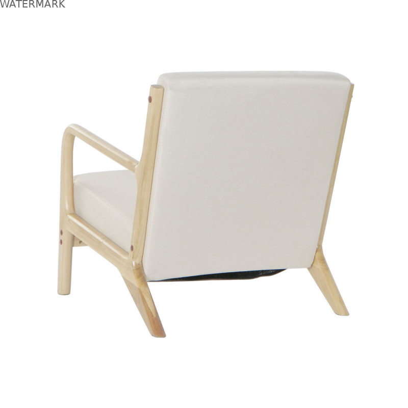 Fauteuil DKD Home Decor Beige Polyester Bois MDF (65 x 77 x 73 cm)