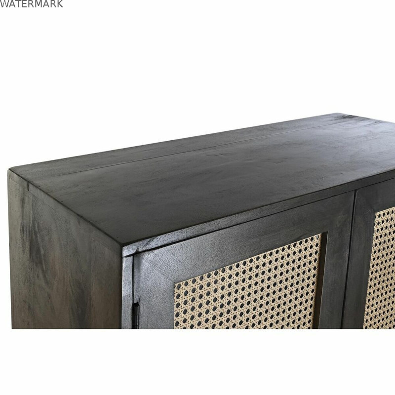 Buffet DKD Home Decor Bois Bois de manguier Marron Noir 85 x 40 x 162,5 cm