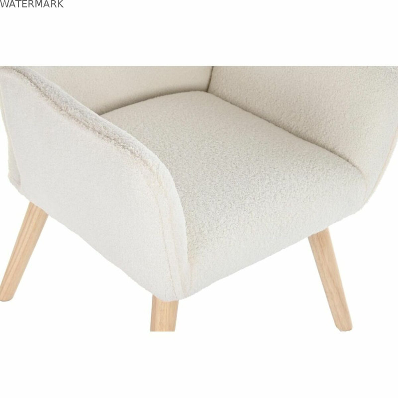 Fauteuil DKD Home Decor Crème Naturel 65 x 75 x 96 cm