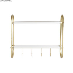 Portemanteau DKD Home Decor Métal MDF Glam (50 x 15 x 43 cm)