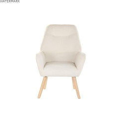 Fauteuil DKD Home Decor Crème Naturel 65 x 75 x 96 cm
